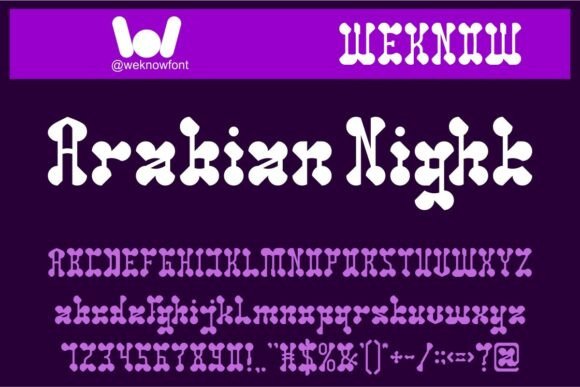 A Arabian Night Display Font for Bold Digital Experiences