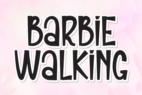 Barbie Walking: The Perfect Display Font for Handmade Products