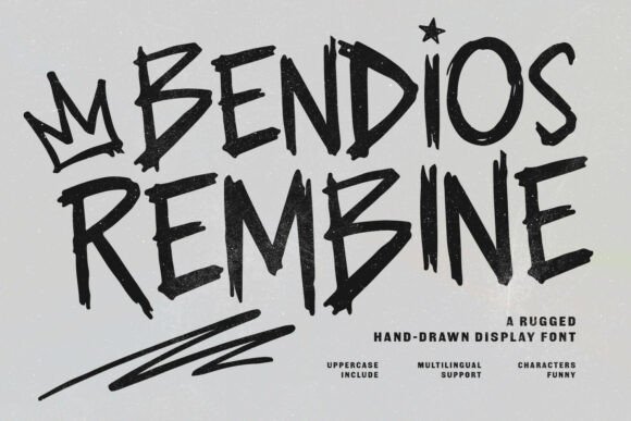Bendios Rembine: The Bold Display Font for Authentic Brand Identity