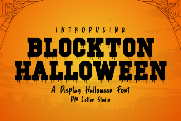Blockton Halloween: The Bold Typeface for Spooky Small Business Branding