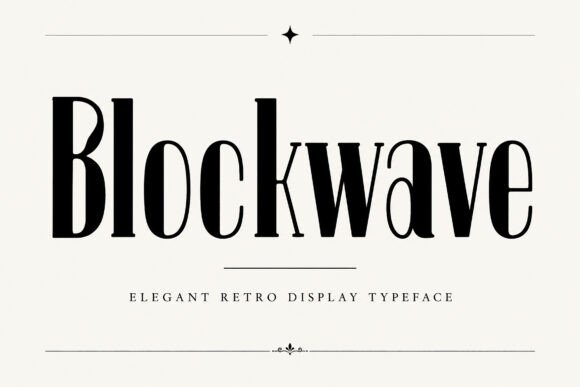 Blockwave: The Display Font That Elevates Editorial Design