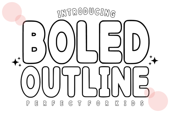 Boled Outline: A Playful Font for Handmade Creations