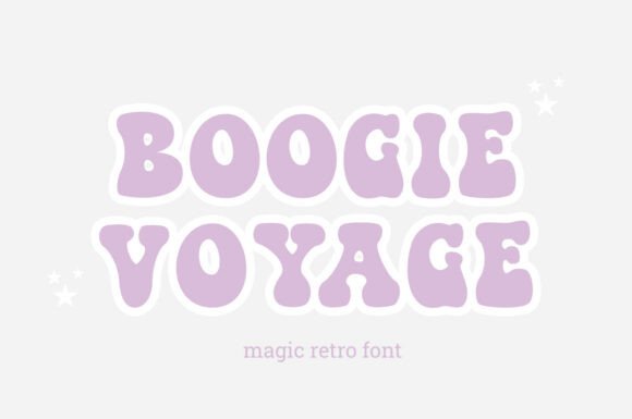 Boogie Voyage: A Retro Display Font for Groovy Editorial Design