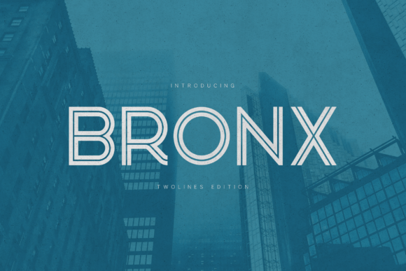 Bronx Twolines Edition: A Modern Display Font for Digital Branding