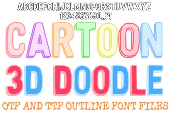 Cartoon 3D Doodle: The Playful Typeface That Transforms Your Brand