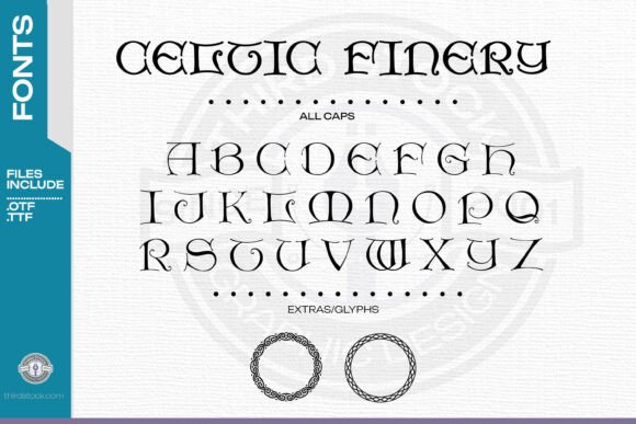 Celtic Finery Font for Editorial Design