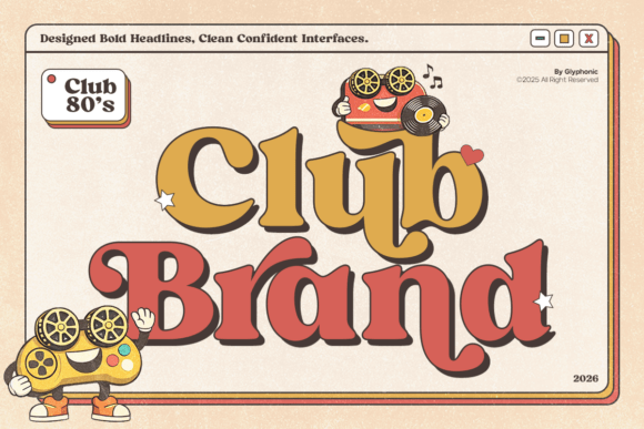 Club Brand – A Bold Serif Font for Digital Impact