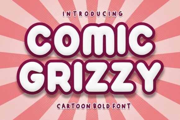 Comic Grizzy: The Bold Display Font for Playful Web Design
