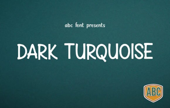 Dark Turquoise Font for Polished Branding