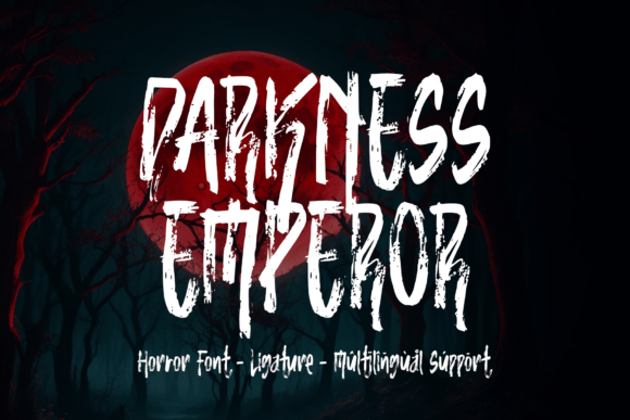 Darkness Emperor: A Display Typeface for Moody Editorial Design