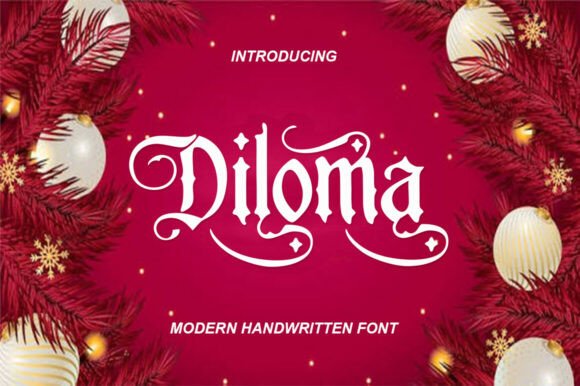 Diloma Display Font for Web Design