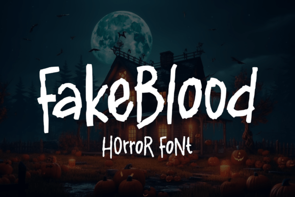 Fakeblood: A Premium Display Font for Eerie Brand Identity