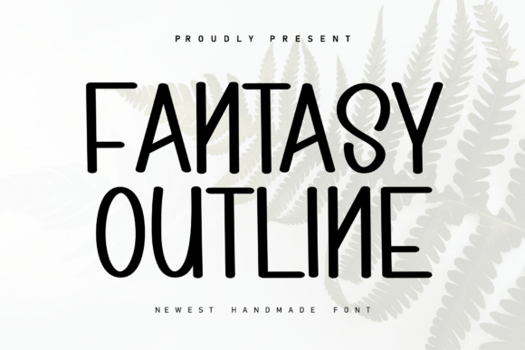 Fantasy Outline: A Handwritten Display Font for Modern Web Design