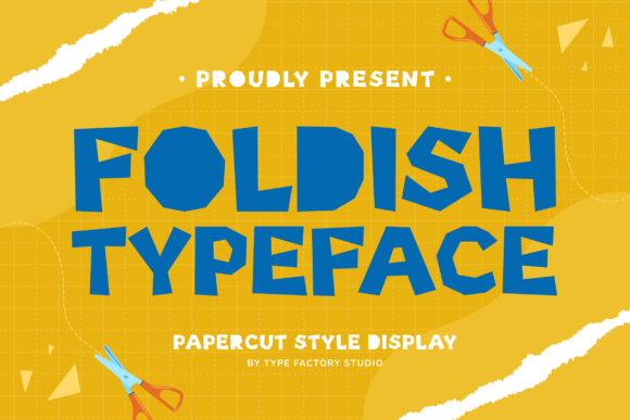 Foldish: The Papercut Display Typeface for Authentic Branding