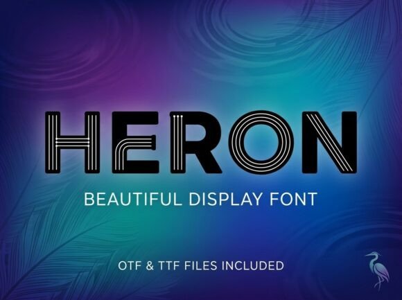 Heron: The Modern Display Typeface for Scroll-Stopping Campaigns