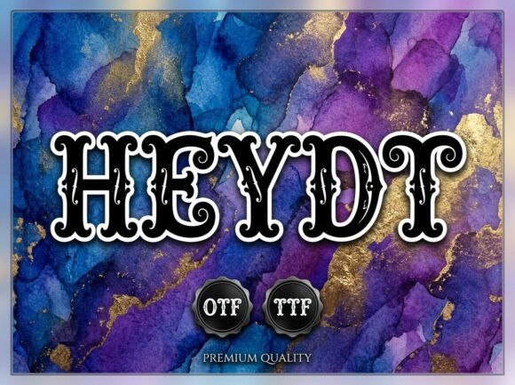 Heydt: The Display Typeface That Brings Antique Drama to Your Brand