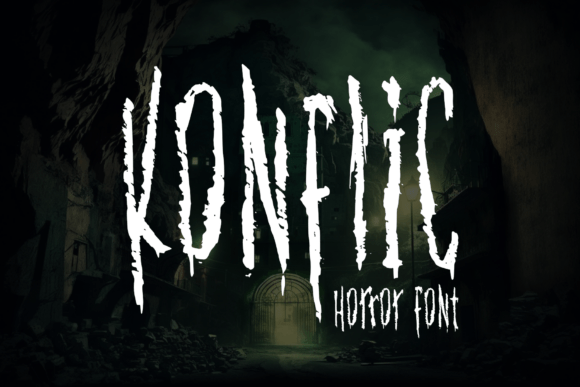 Konflic: The Premium Horror Display Font for Bold Brand Identity
