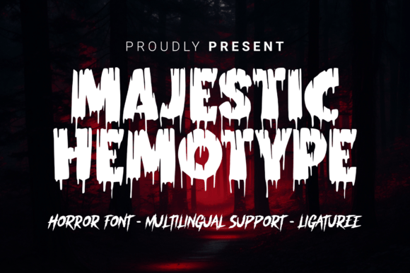 Majestic Hemotype: The Bold Horror Typeface for Handmade Creations