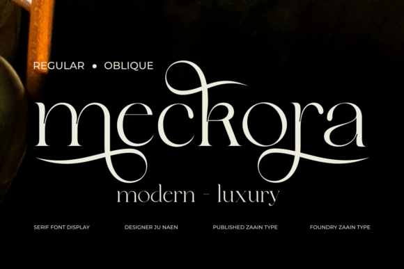 Meckora: The Elegant Serif Font for Handmade Branding