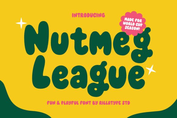 Nutmeg League: The Playful Display Typeface for High-Energy Campaigns