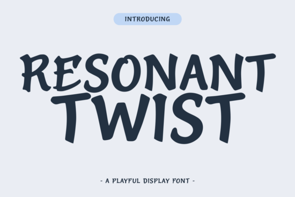 Resonant Twist: A Modern Display Typeface for Editorial Design