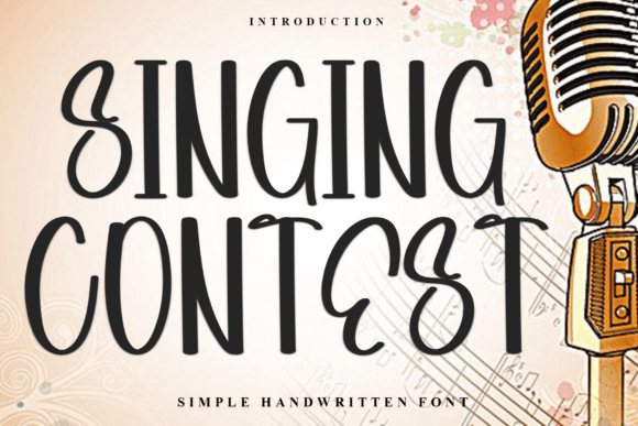 Singing Contest: A Display Typeface for Modern Web Design