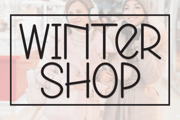 Winter Shop: A Handwritten Display Font for Whimsical Branding