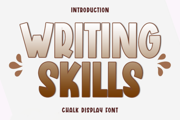 Writing Skills: The Creative Typeface for Warm Editorial Design